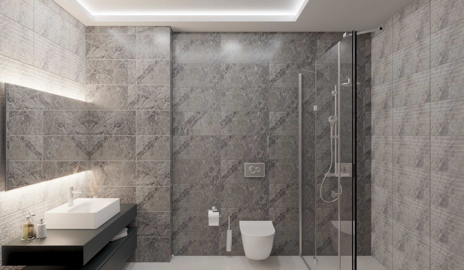 Bathroom Design Set 3D model Low-poly 3D model_2