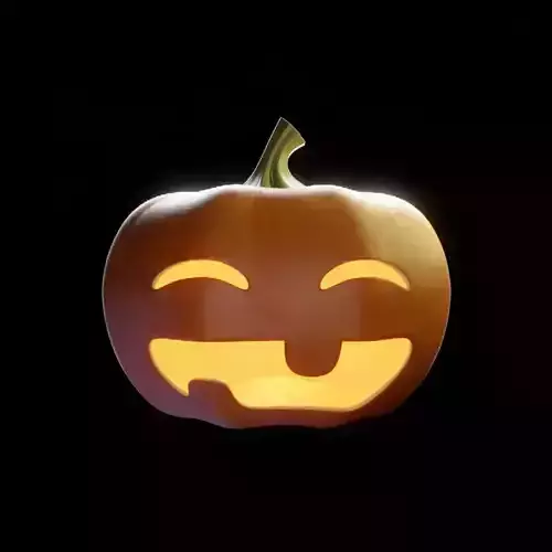 Cute Halloween Pumpkin 3D model