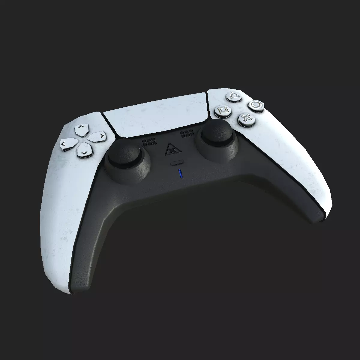Gamepad Dualshock Low-poly 3D model_0