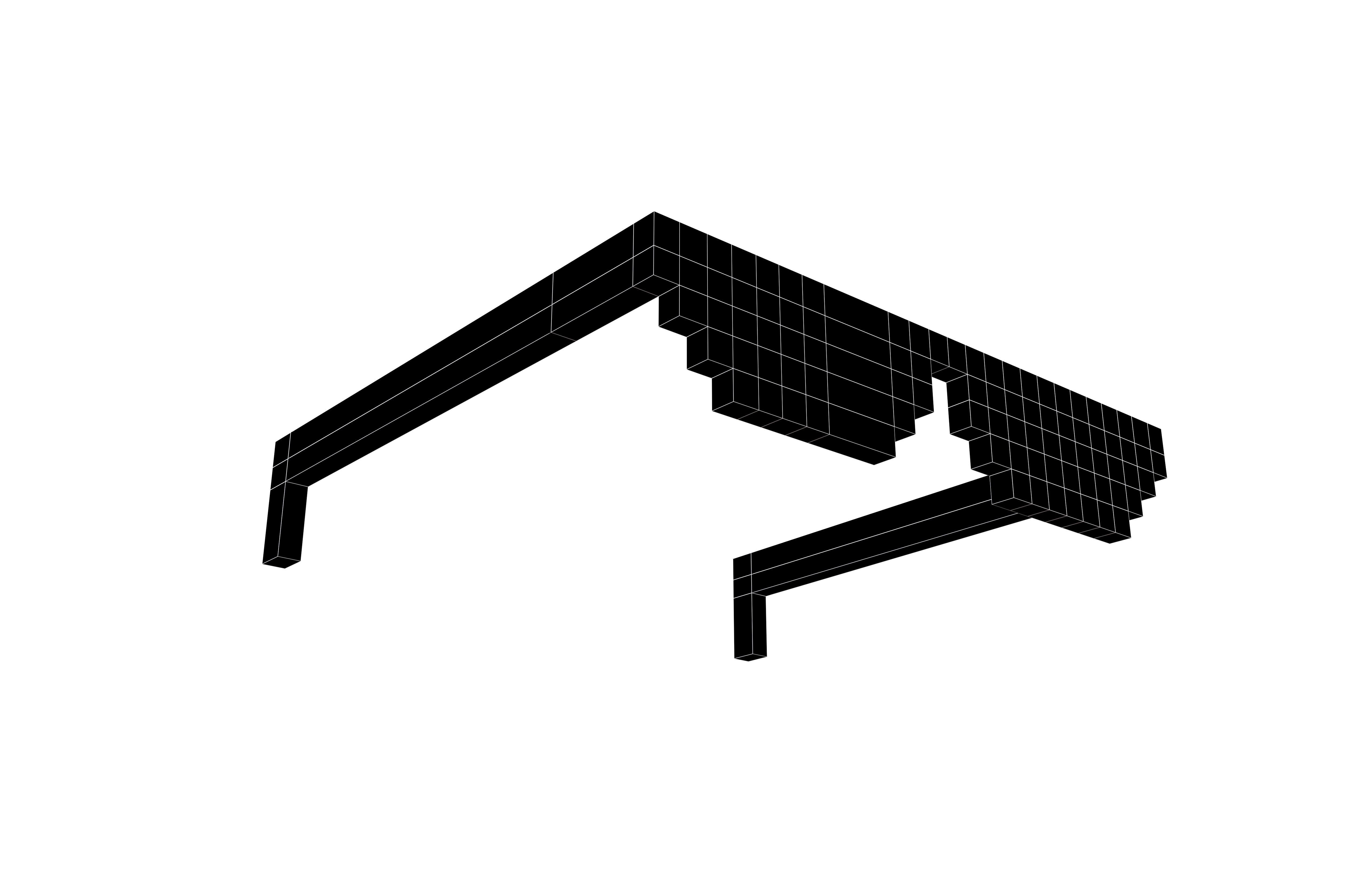 Pixel Sunglasses V1 005 Low-poly 3D model_7