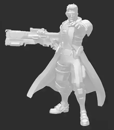 OVERWATCH SOLDIER 76 - 3d PRINT FILE 3D print model