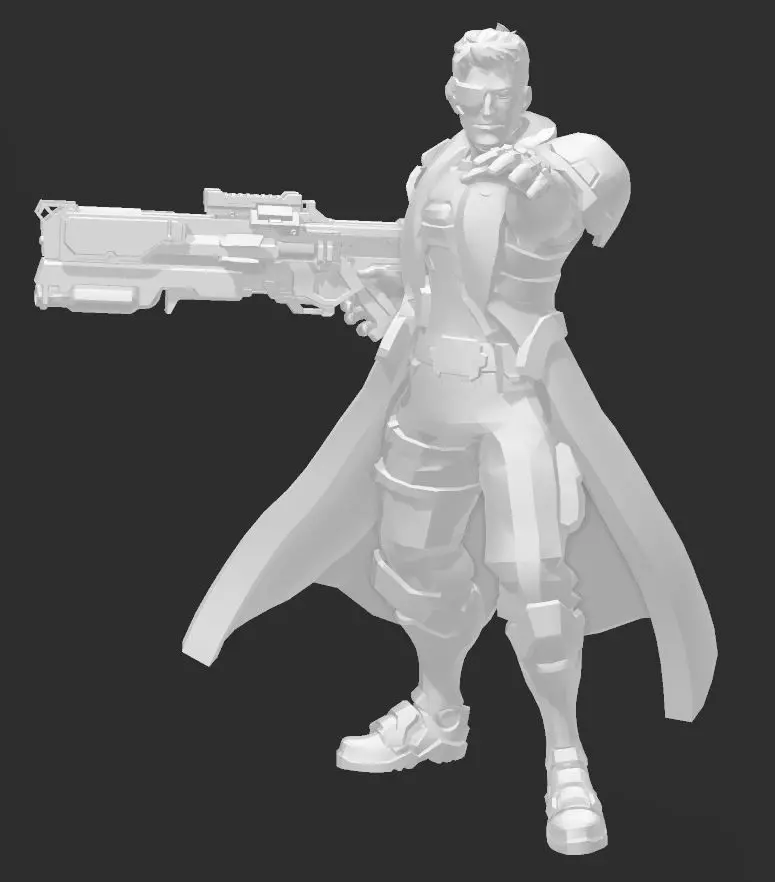 OVERWATCH SOLDIER 76 - 3d PRINT FILE 3D print model