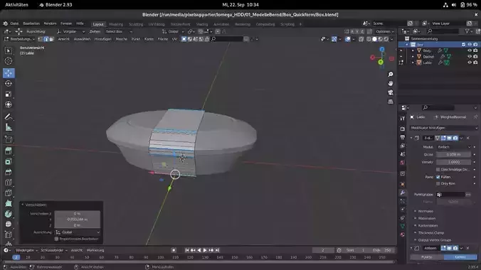 Salatbox container Free 3D model