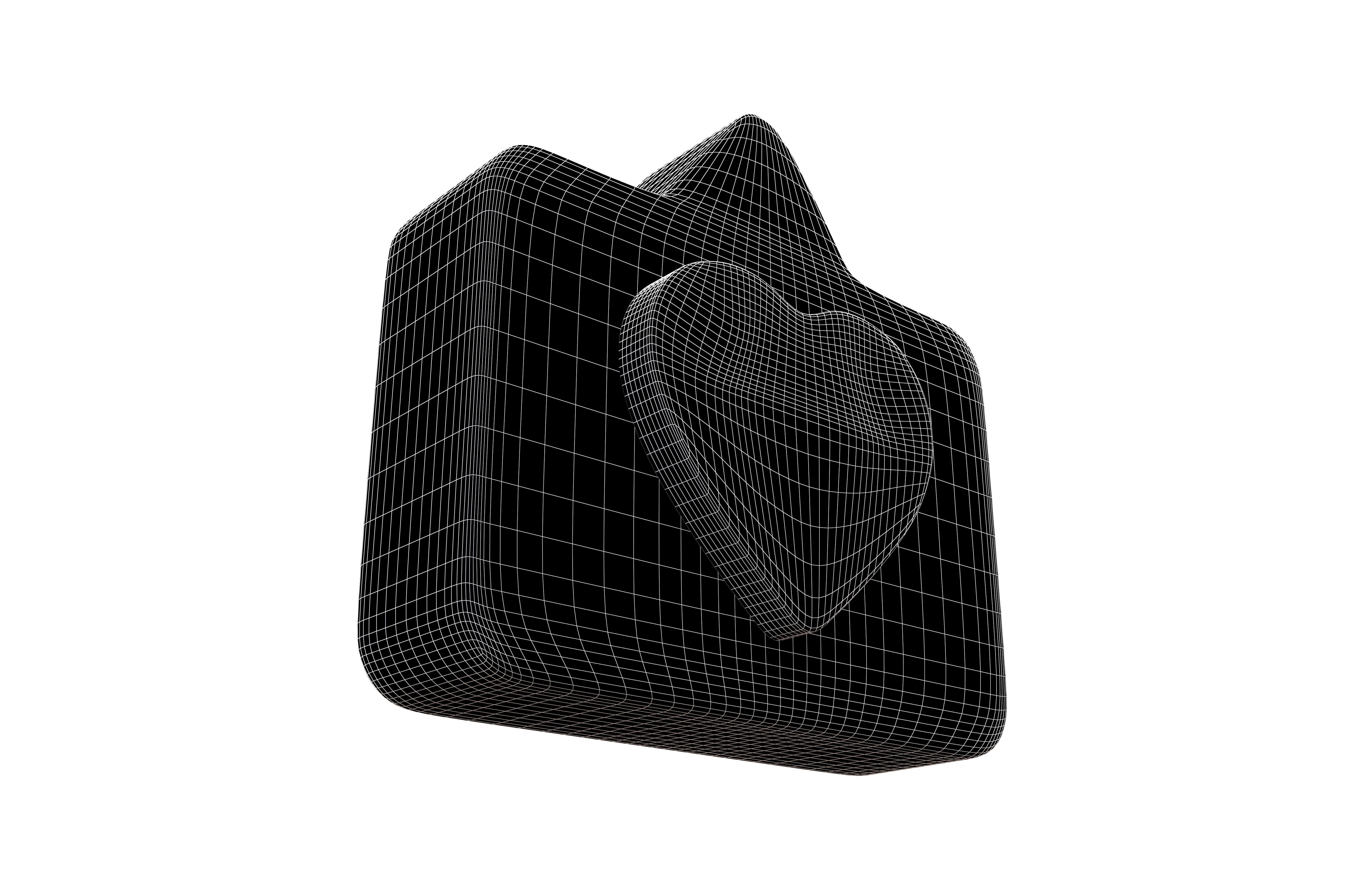 Socail Media Like v4 001 Low-poly 3D model_7