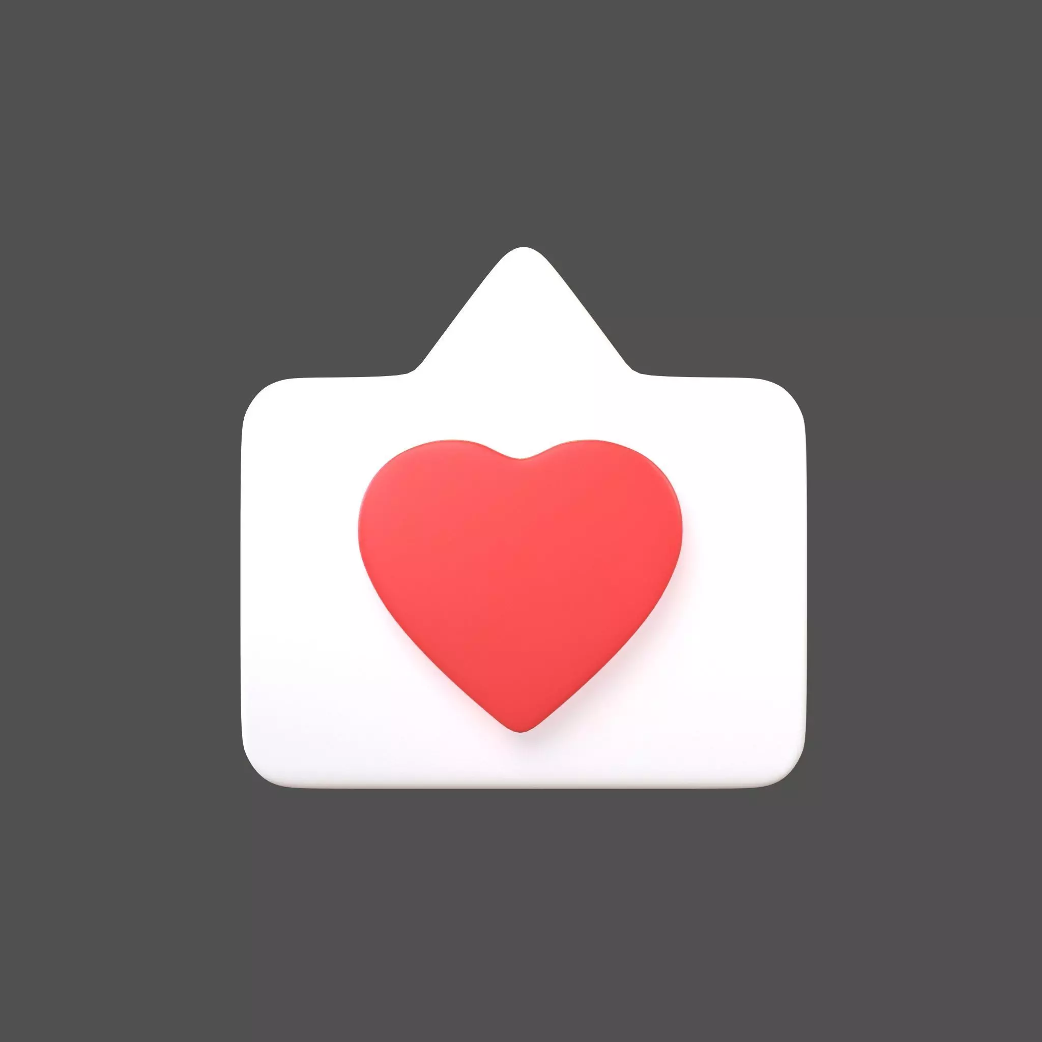 Socail Media Like v4 002 Low-poly 3D model_0