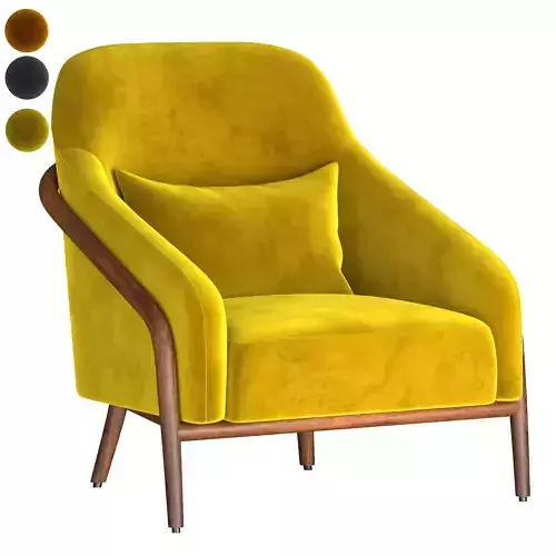  Adele Armchair Ulivi Salotti 3D model
