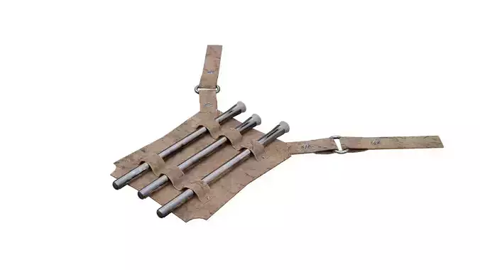 Steampunk medieval Larp Alchemist leather Test tube holder belt