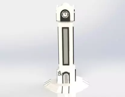 The clock tower of Homs City 3D print model_0