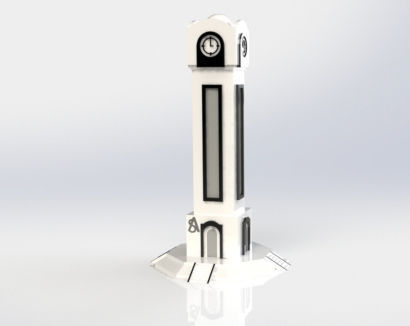 The clock tower of Homs City 3D print model_2