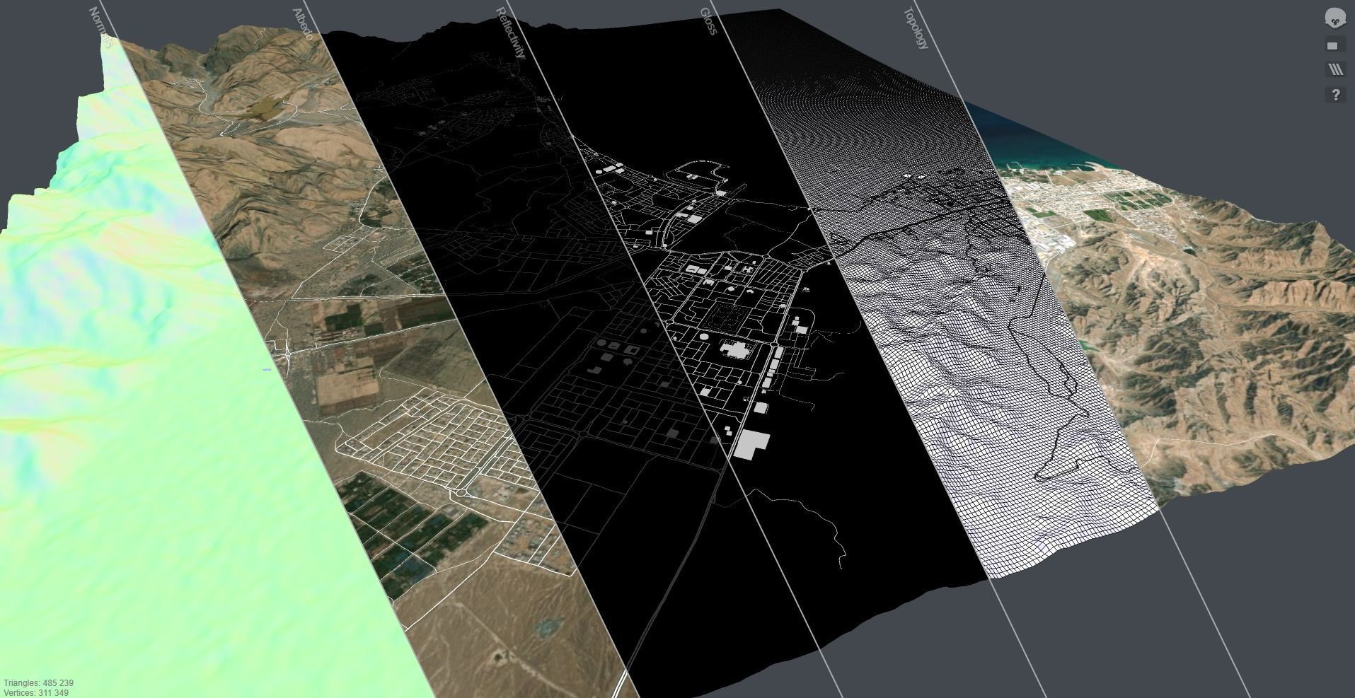 Cityscape Fujairah United Arab Emirates 3D model_14