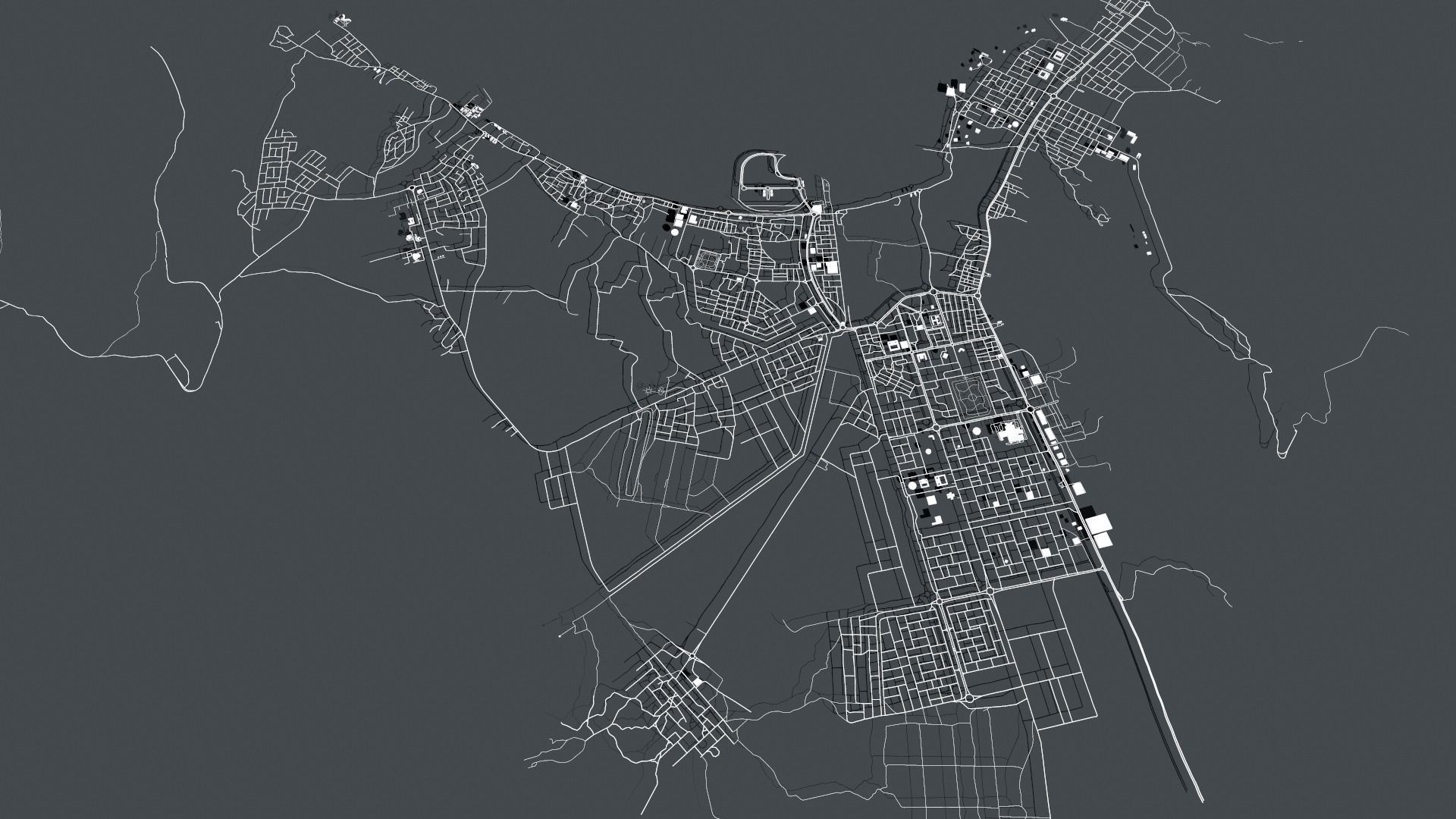 Cityscape Fujairah United Arab Emirates 3D model_4