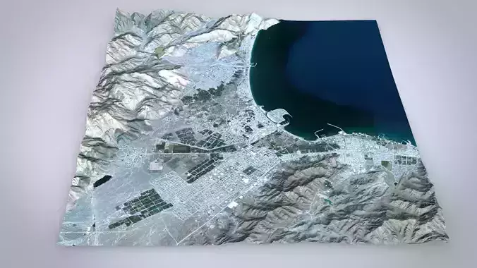 Cityscape  Fujairah United Arab Emirates 3D model