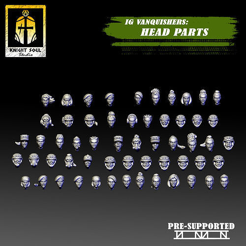 Vanquishers Head Parts 3D print model