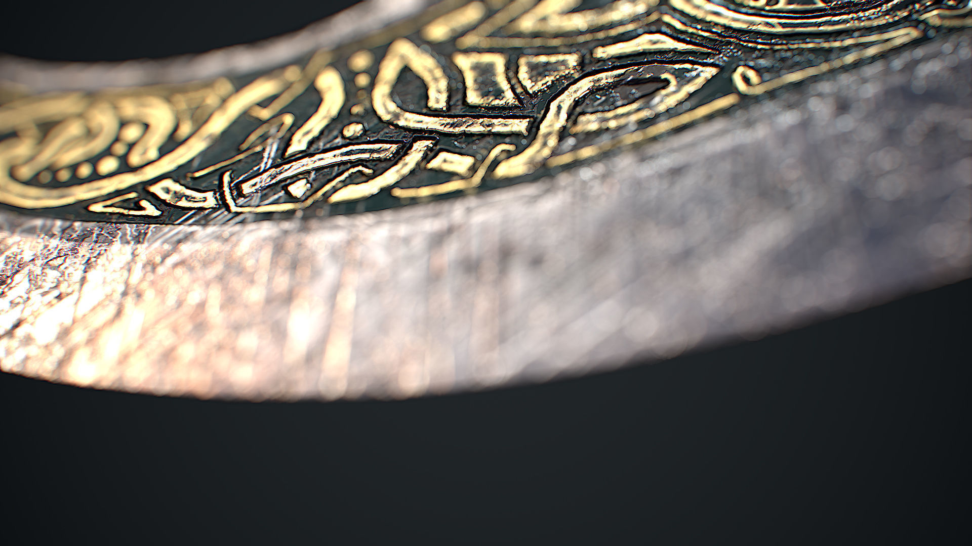 Viking Axe Low-poly 3D model_4