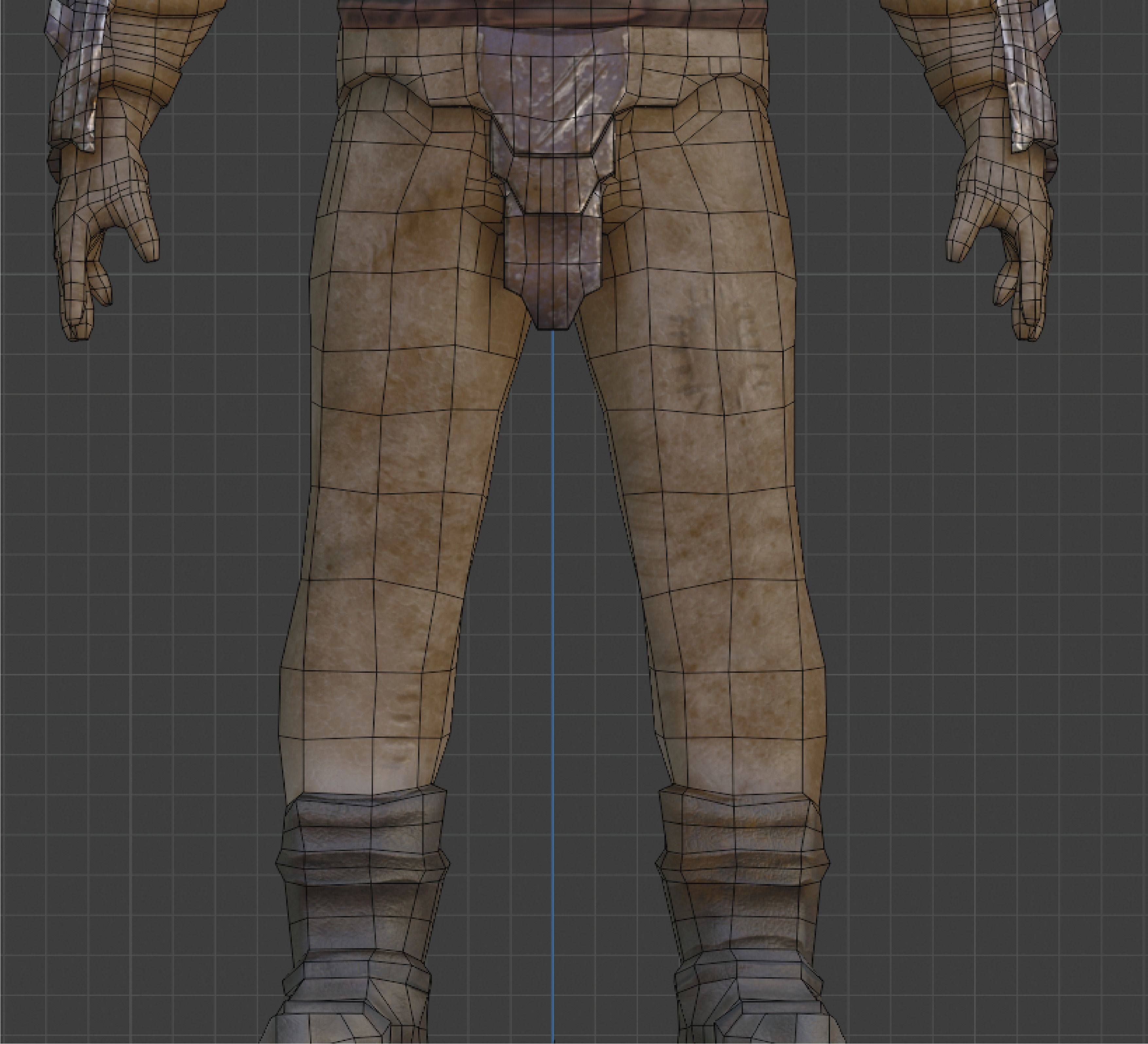 Orc Warrior PBR 4k textures Low-poly 3D model_7