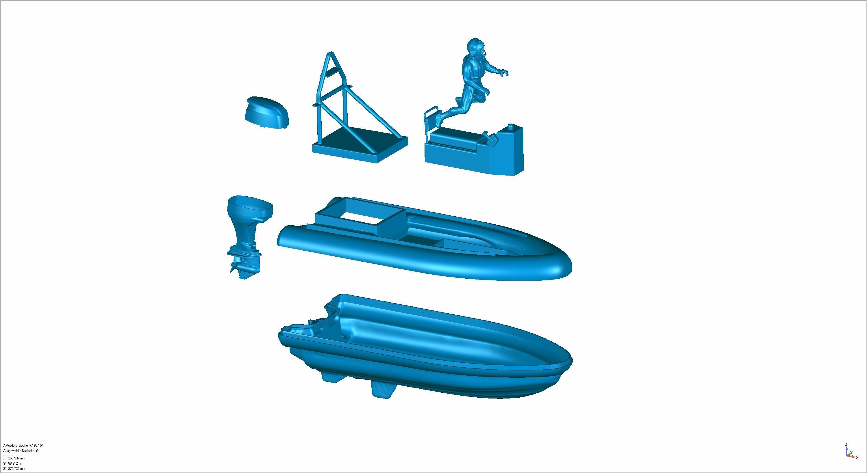 Lifeboat dinghy Hermann Marwede 3D print model_3