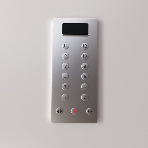 Elevator Panel 3D model