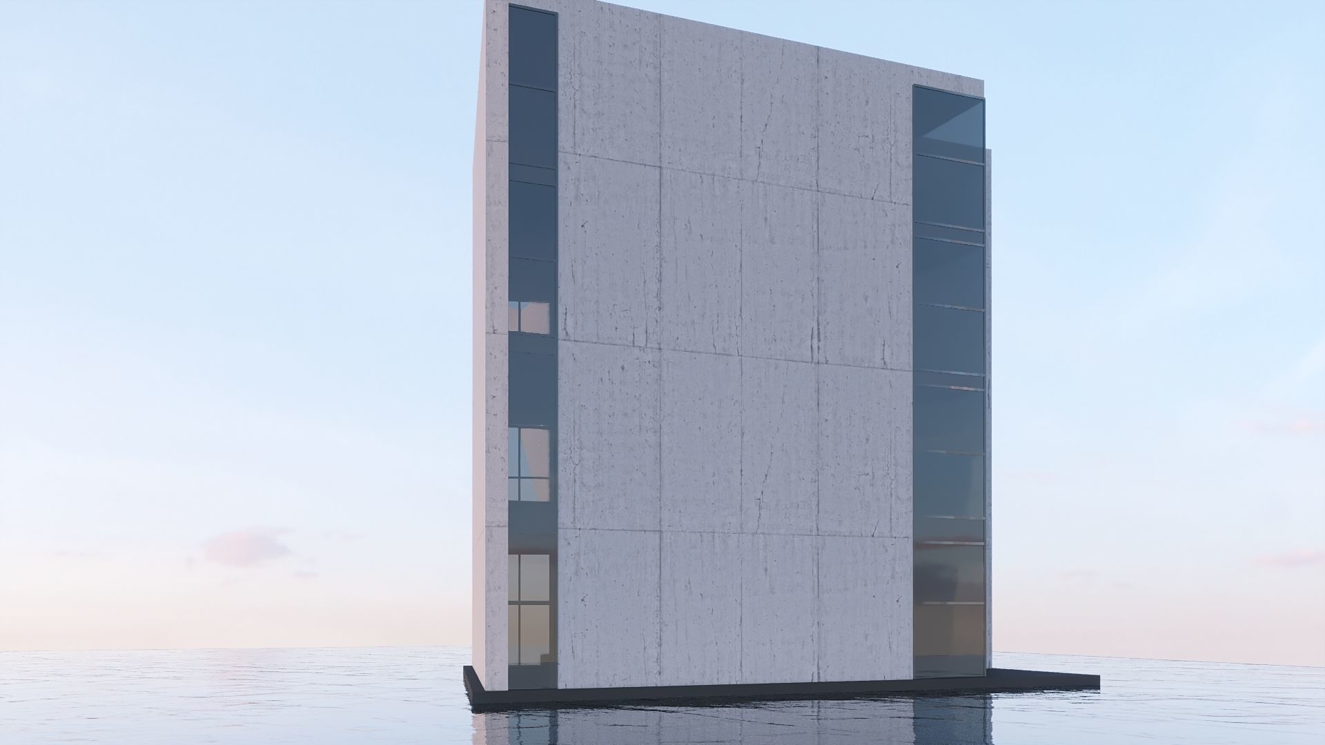 Futuristic commercial building 01 3D model_16