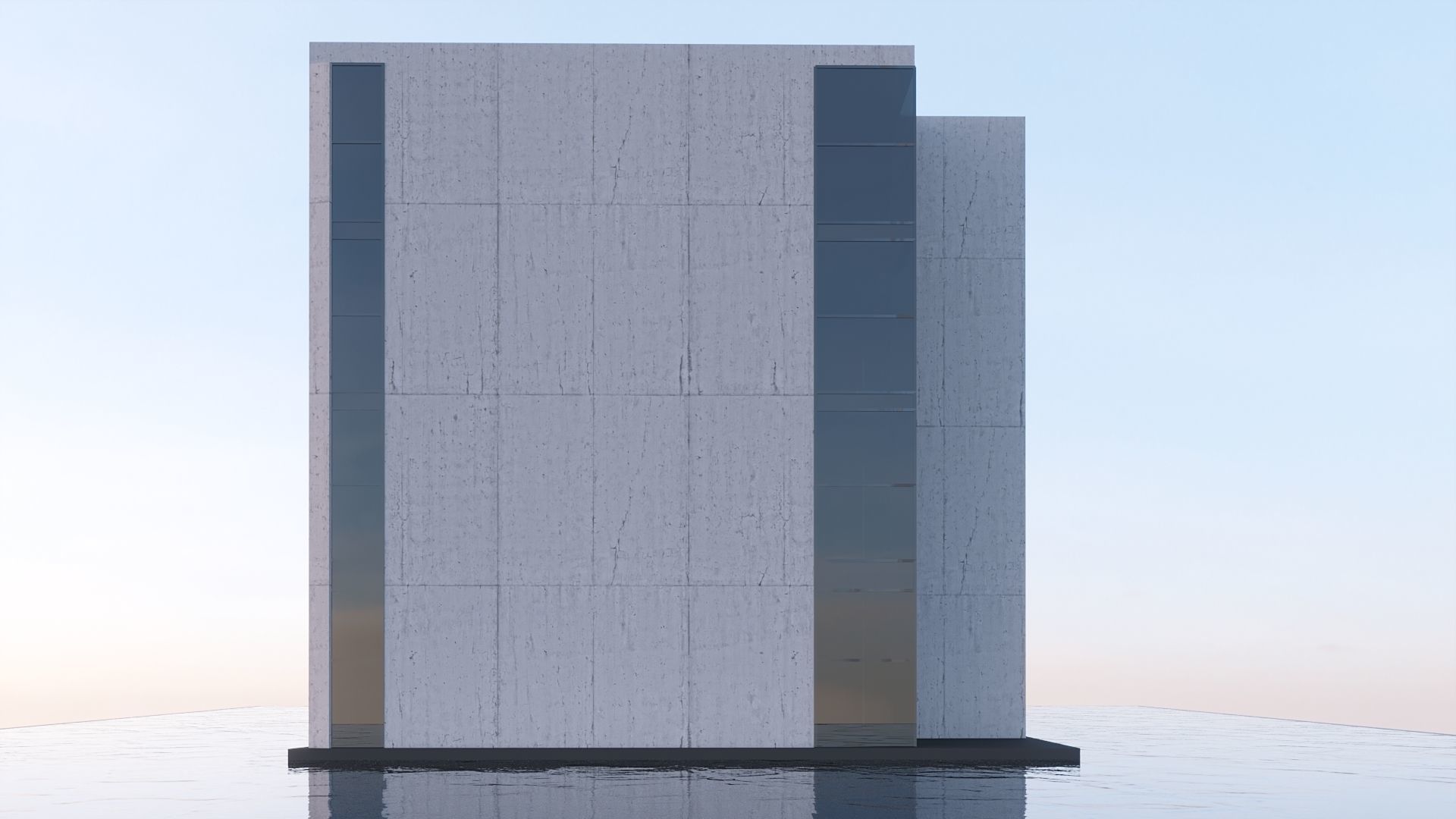 Futuristic commercial building 01 3D model_18