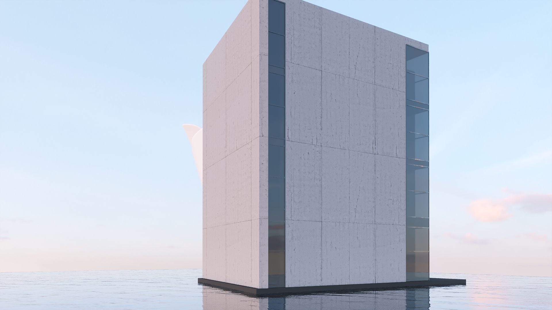 Futuristic commercial building 01 3D model_15