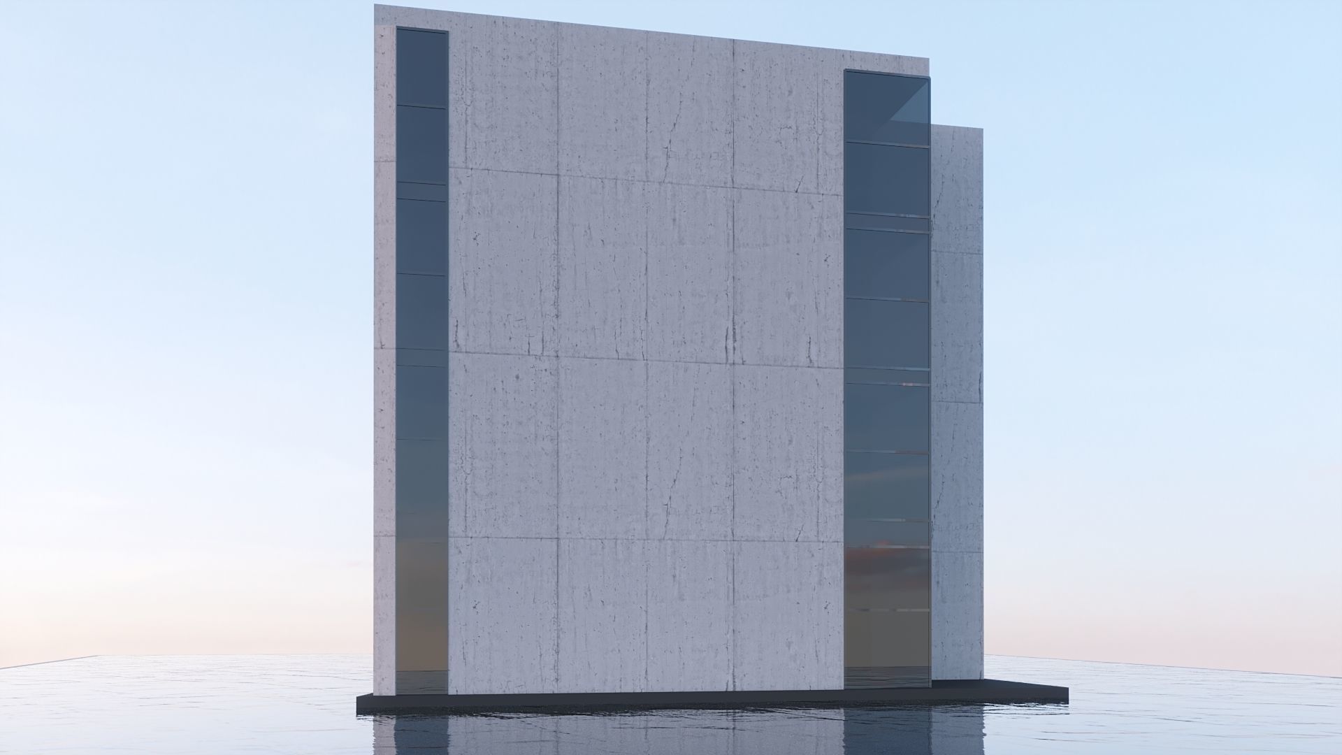 Futuristic commercial building 01 3D model_17