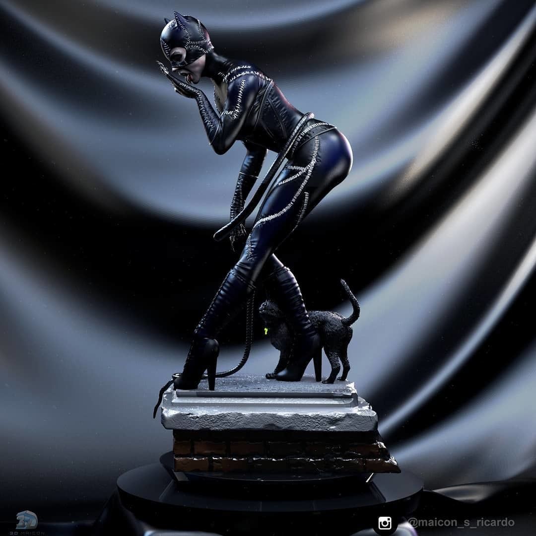 Catwoman  3D print model_3