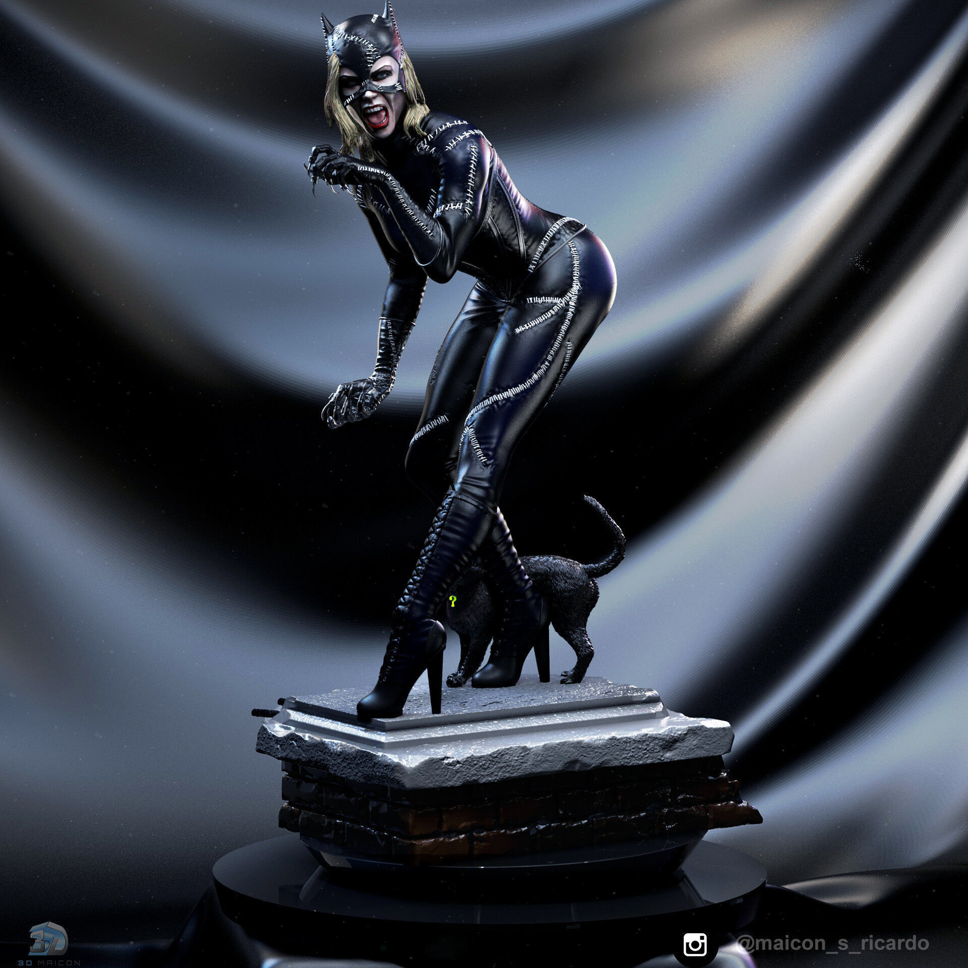 Catwoman  3D print model_4