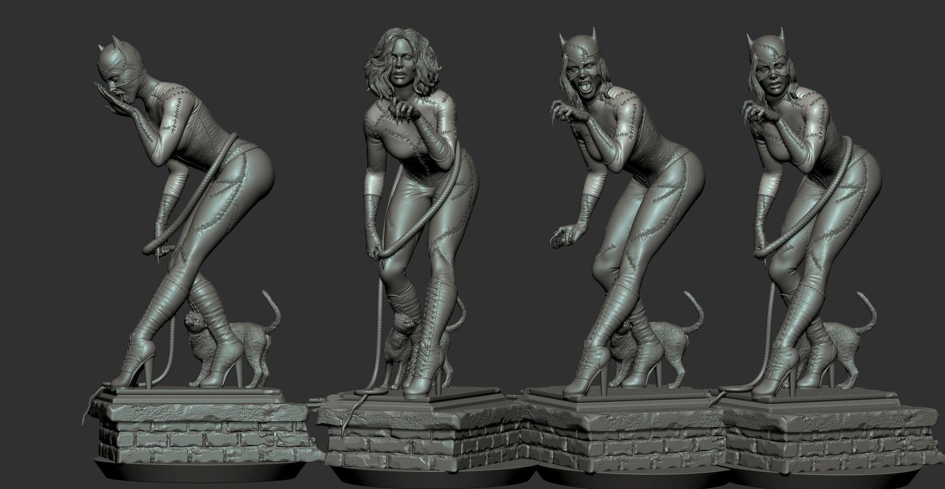 Catwoman  3D print model_11