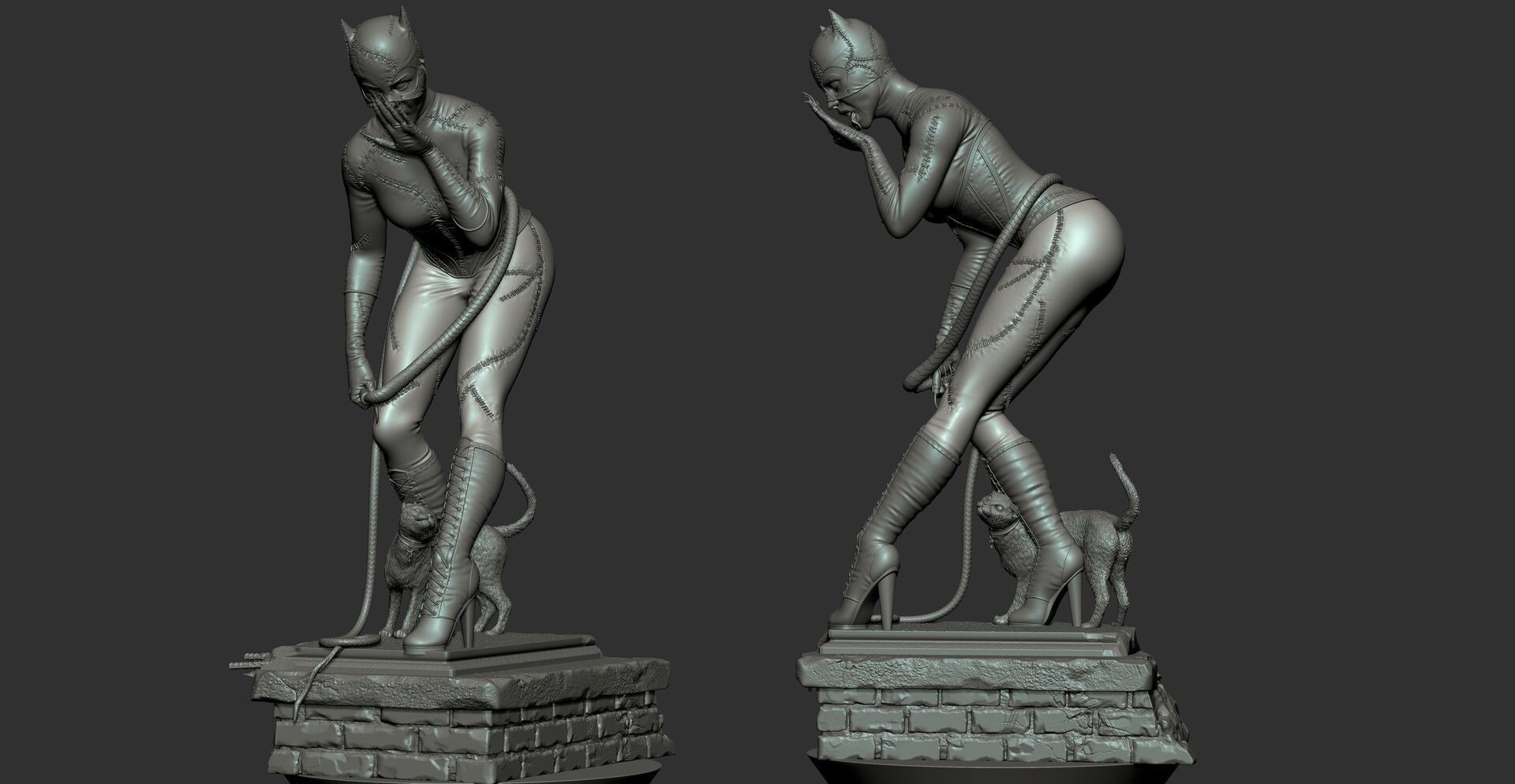 Catwoman  3D print model_9