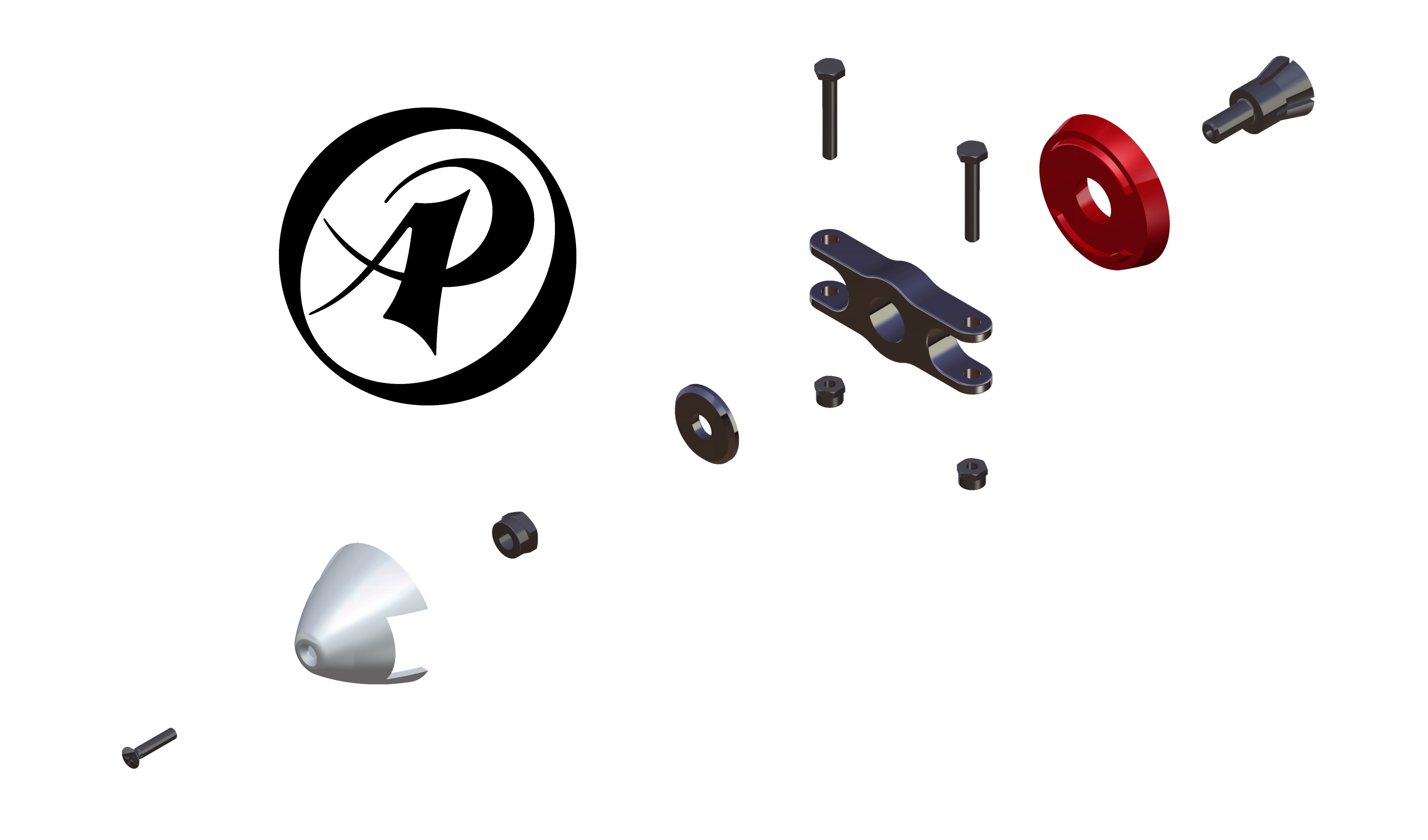 FOLDING PROPELLER HUB SPINNER AP-SP-002 Free 3D print model_2