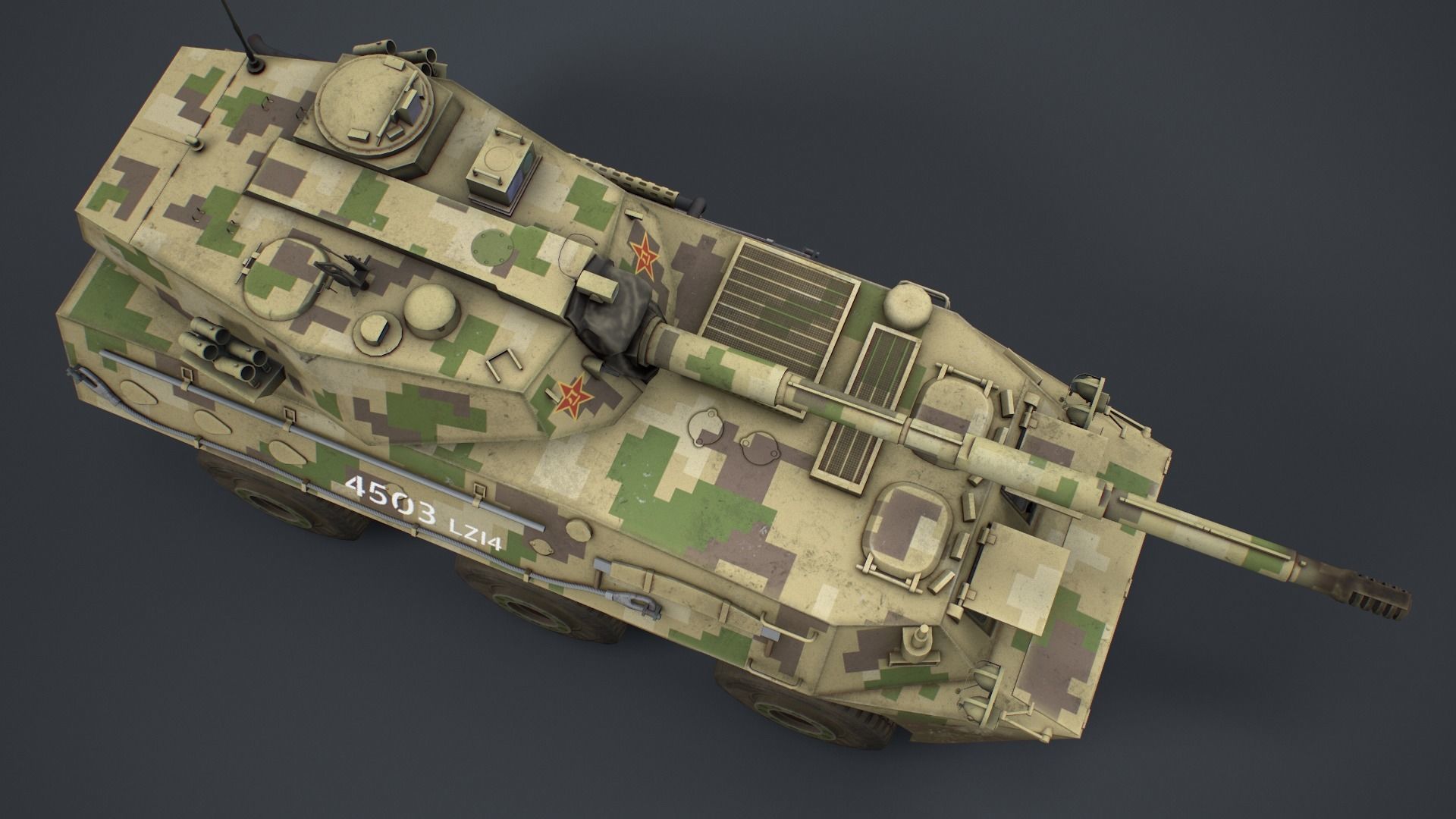 PTL-02 russian armoured vehicle Low-poly 3D model_8
