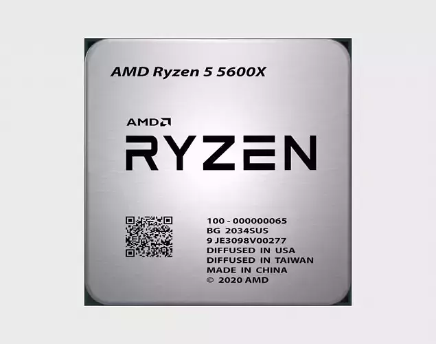 CPU AMD Ryzen 5 5600X Low-poly 3D model
