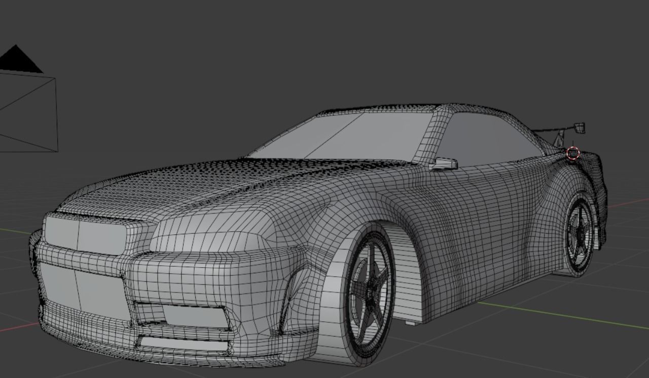Nissan Skyline R34  Low-poly 3D model_6