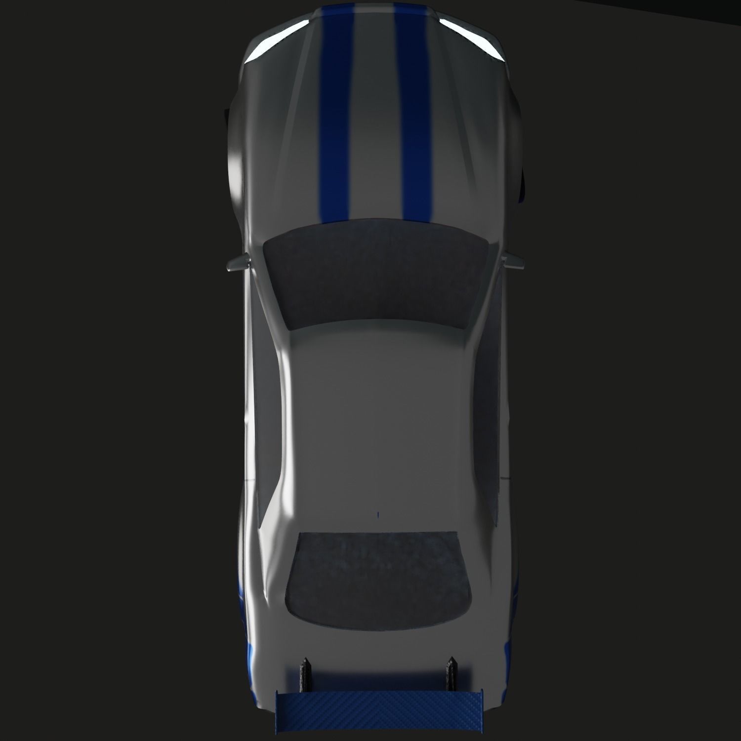 Nissan Skyline R34  Low-poly 3D model_3