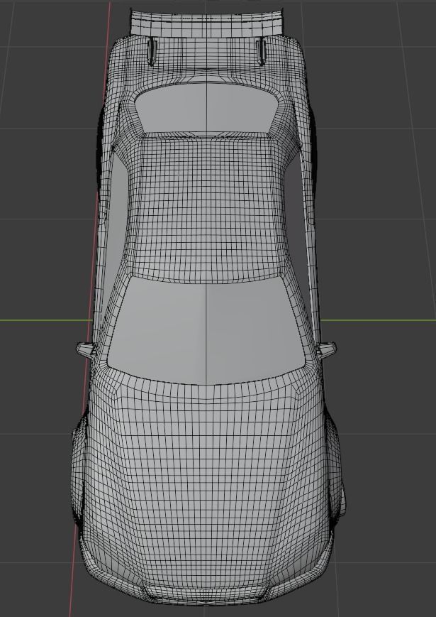 Nissan Skyline R34  Low-poly 3D model_4