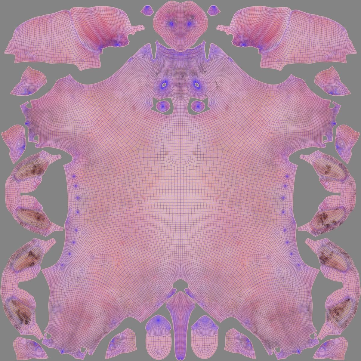 Piggy with 2 Animations  VFX Grace 3D model_17