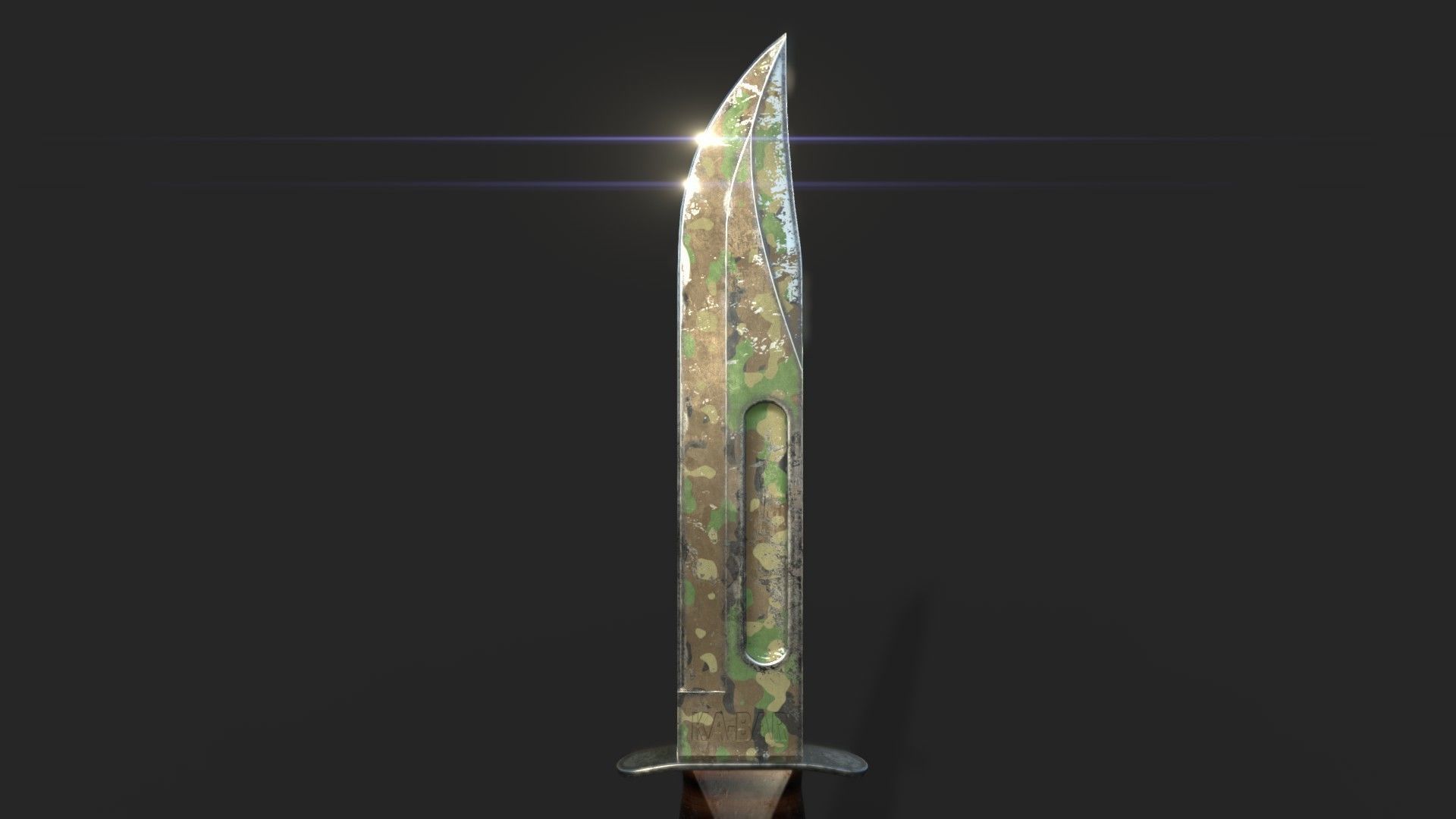Military Knife 3D model_1