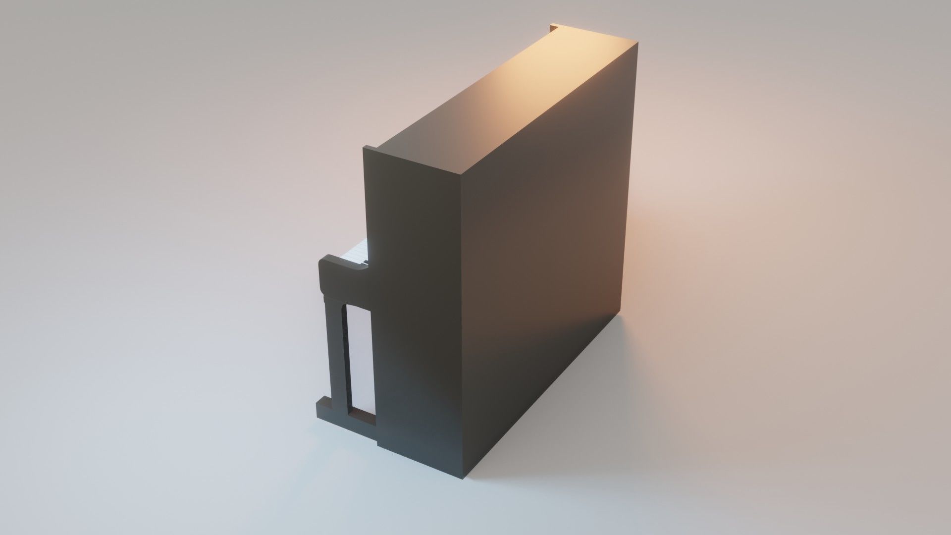 Piano - Low Poly - Game Ready Low-poly 3D model_6