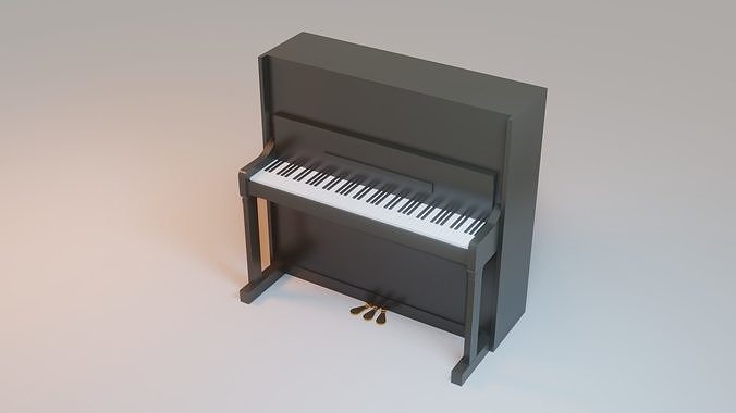 Piano - Low Poly - Game Ready Low-poly 3D model