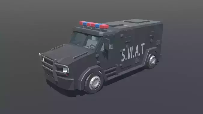 SWAT Vehicle Low Poly