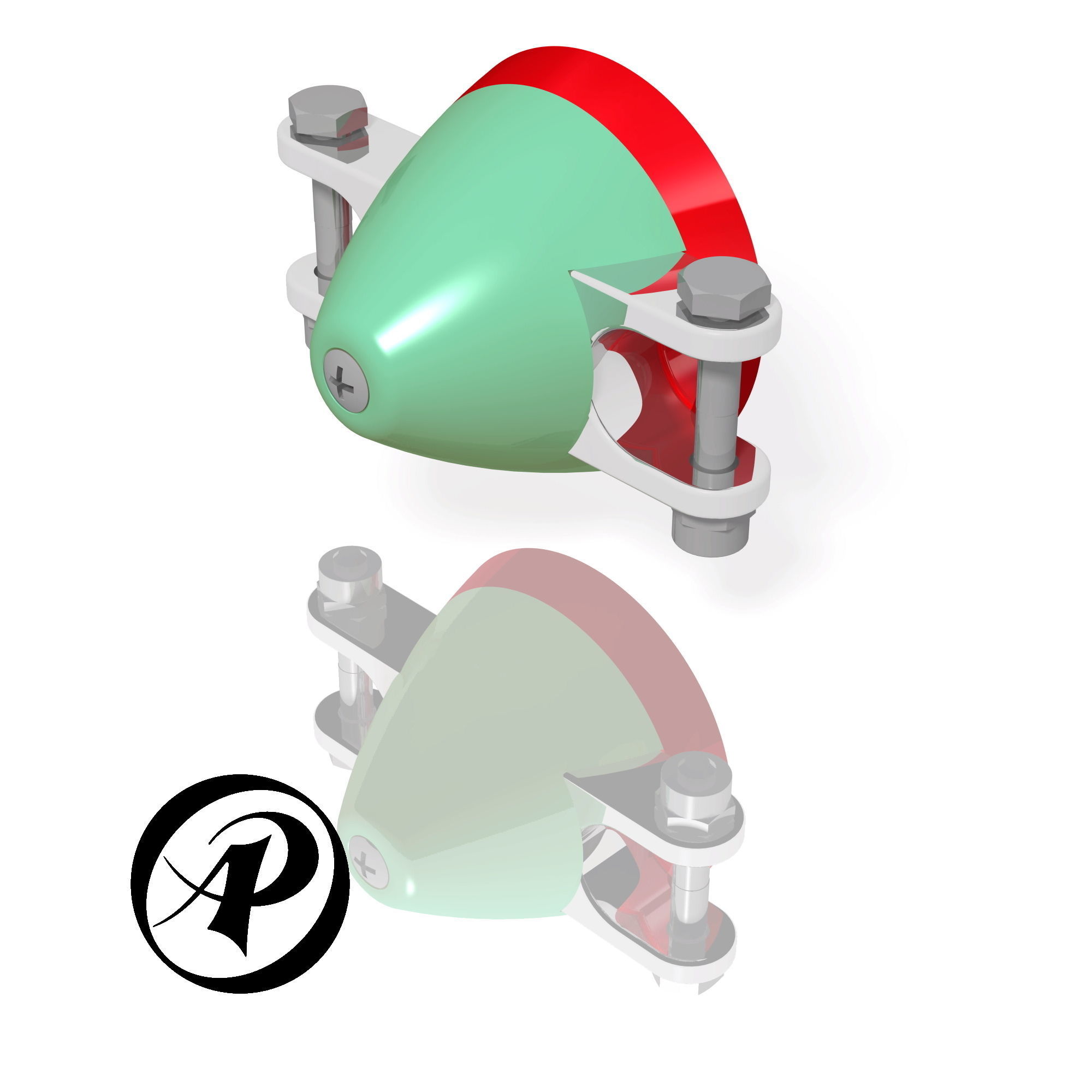 Folding Propeller AP-PR-009 9-5 3D print model_13