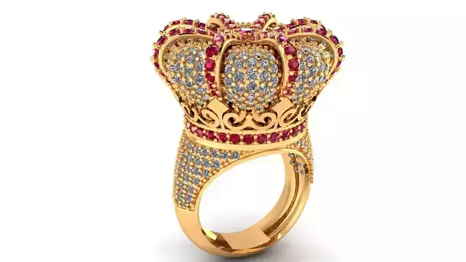 Women Ring 29 crown ring single piece light weight for women