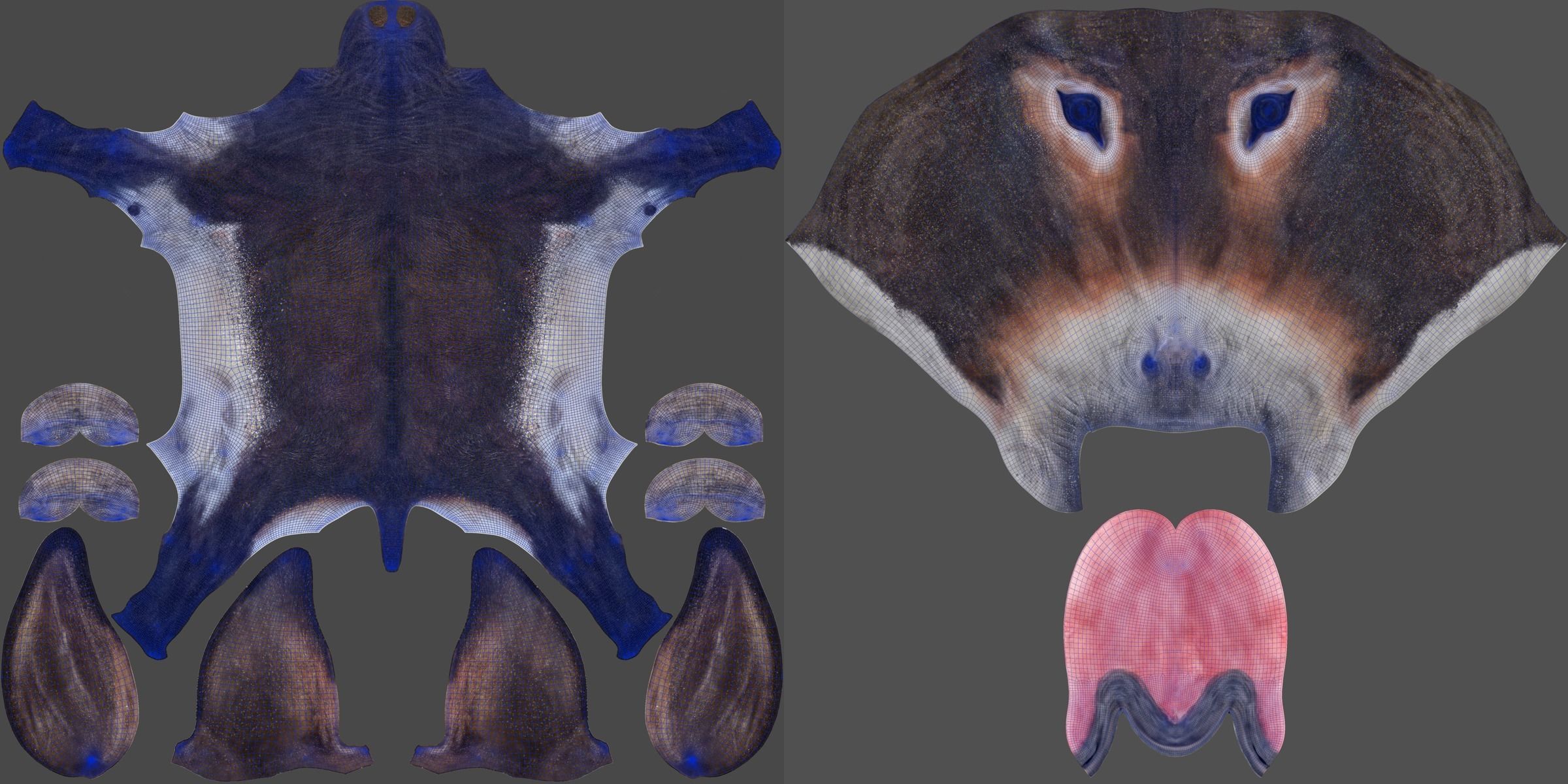 Donkey Summer with 4 Animations VFX Grace 3D model_21