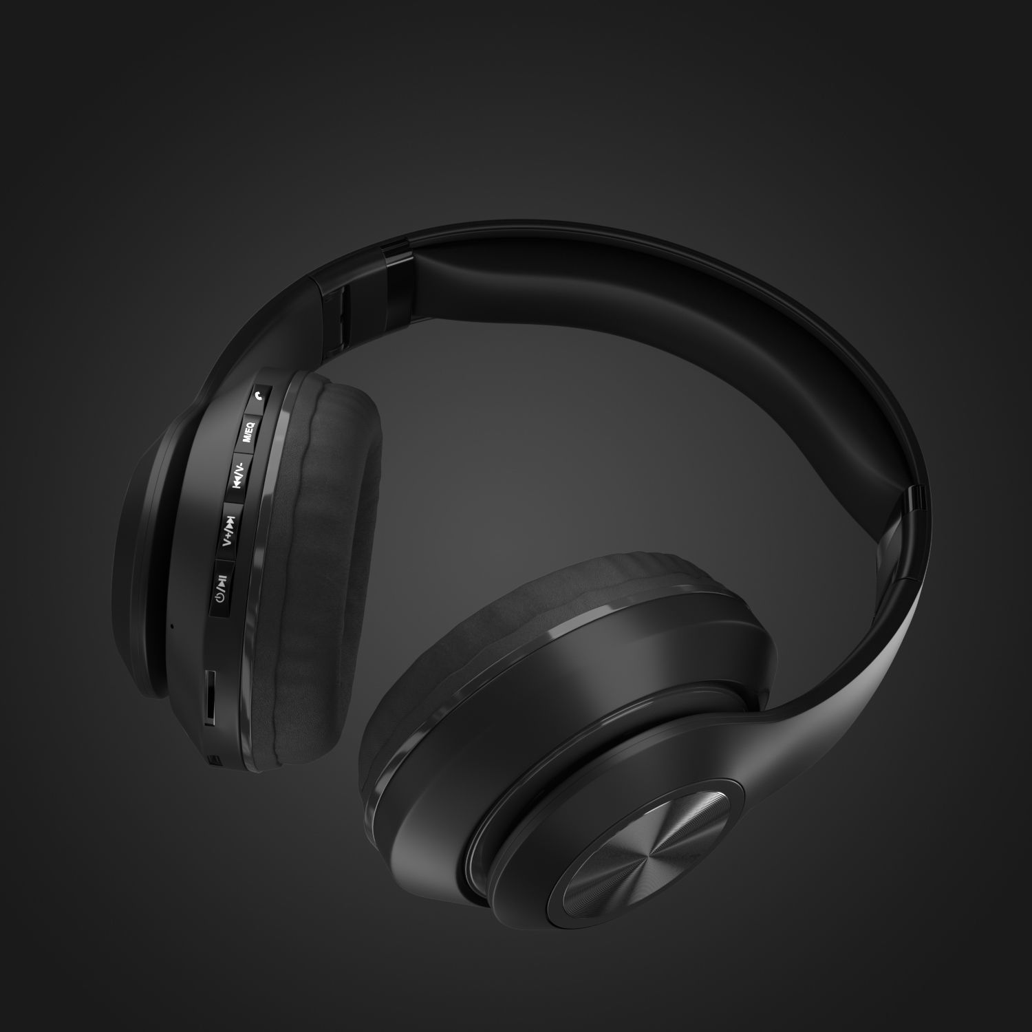 Headset wireless bluetooth headphones 3D model_1