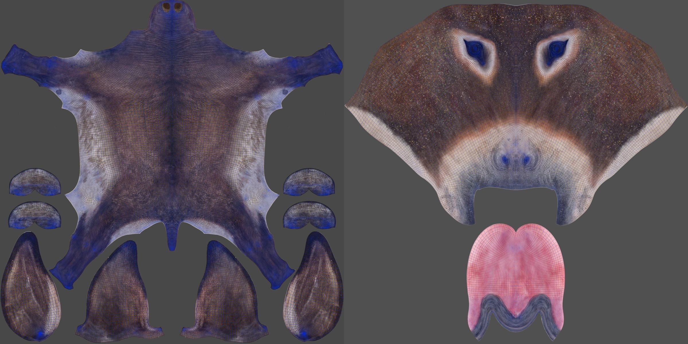 Donkey Winter with 2 Animations  VFX Grace 3D model_16