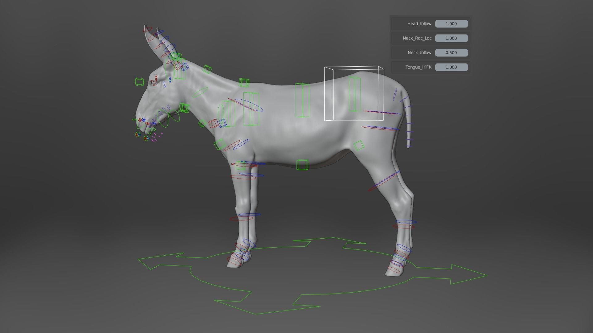 Donkey Winter with 2 Animations  VFX Grace 3D model_15