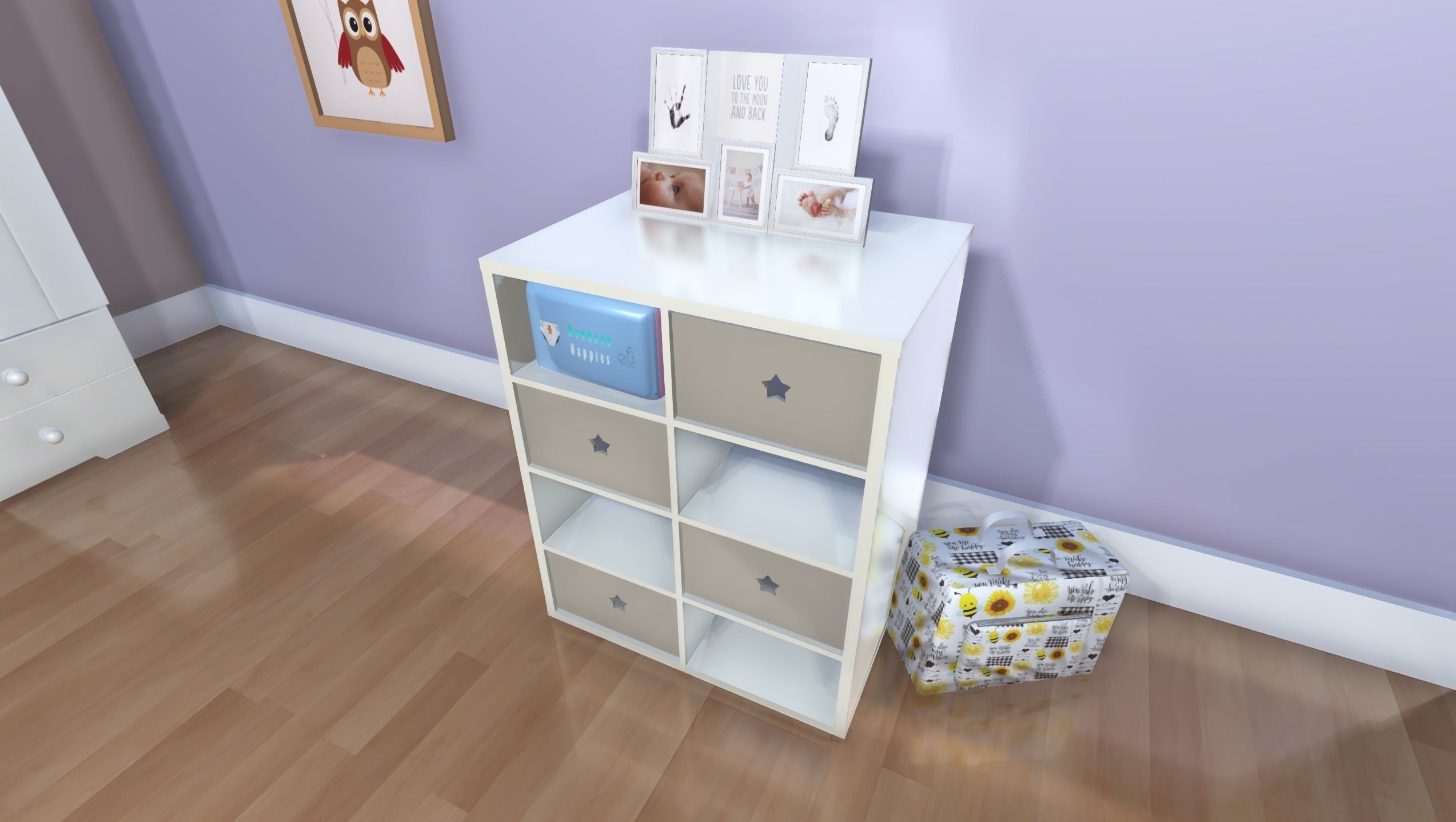 Baby nursery Low-poly 3D model_8