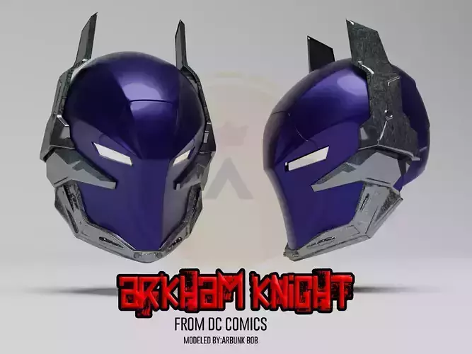 ARKHAM KNIGHT WEARABLE HELMET 3D PRINTABLE FILES