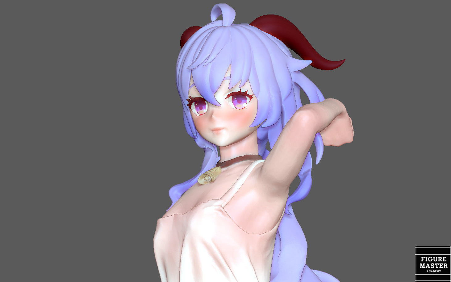  GANYU GENSHIN IMPACT CUTE GIRL GAME CHARACTER ANIME 3D print model_4