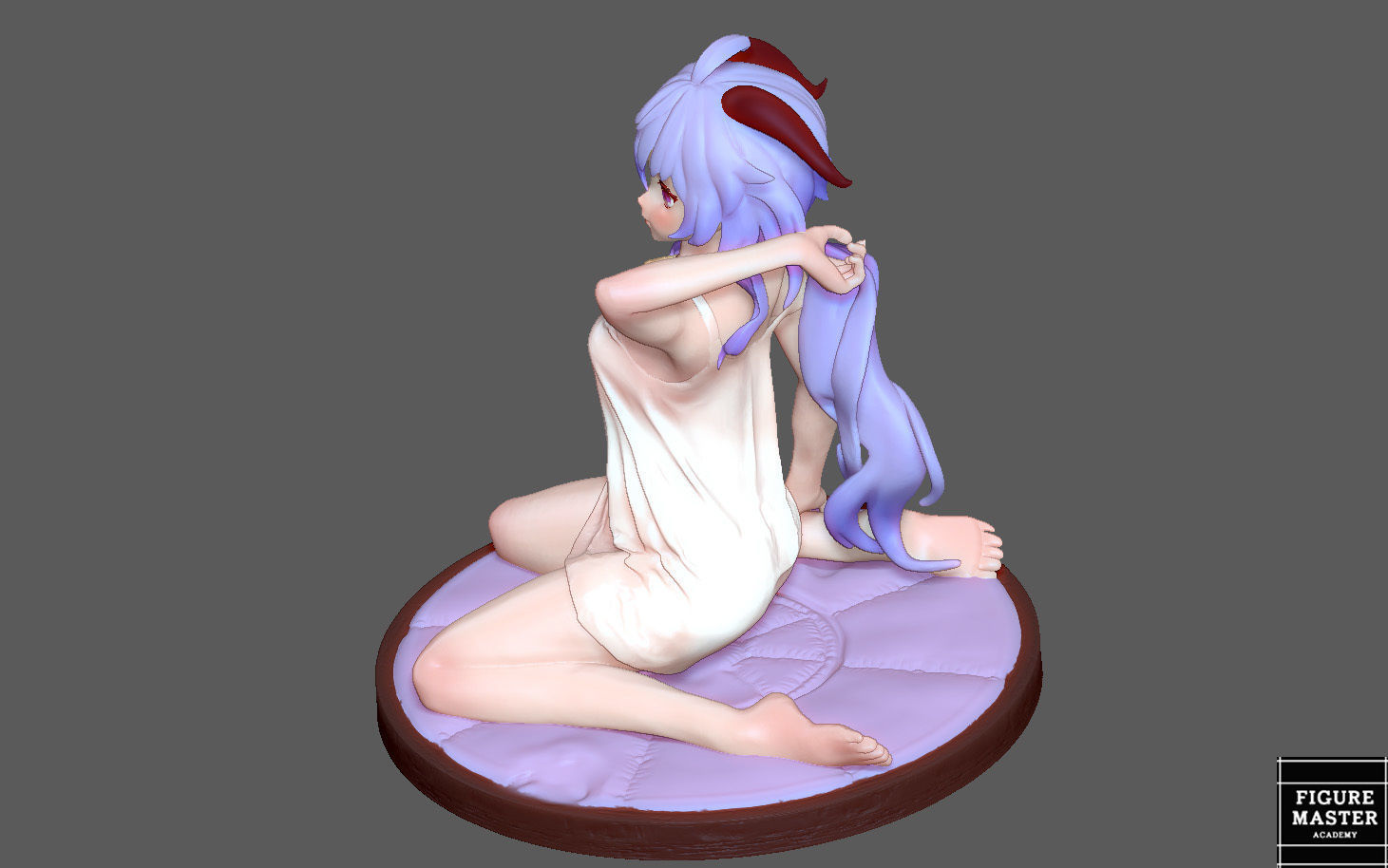  GANYU GENSHIN IMPACT CUTE GIRL GAME CHARACTER ANIME 3D print model_22